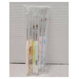 HiLemon Nail Brushes Set, 6PCS Nail Art Brushes for Nail Design Brush Painting Gel Nail Brush for Nail Extension Liner Dotting Tools