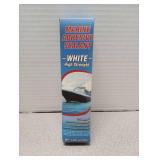 Marine Adhesive Sealant White, High Bond Strength Marine Silicone Sealant, Waterproof Marine Glue, Fast Cure, UV Resistant, Flexible Sealant for Boats, Above and Below Waterline Repairs