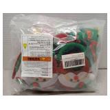 Blowata 6PCS Christmas Accessories, Light Up Christmas Necklace Headband Glasses Set, Bulb Necklace Xmas Tree Headbands Lights LED Flashing Santa Eyeglasses for Xmas Party Favors, Xmas Gifts