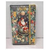 Tucocoo Santa Claus Waitress Book, Leather Server Books for Waitress with Zipper Pocket, Christmas Server Book, Cash Check Bill Receipt Holder, Guest Book Note Pad Waiter Accessories Fit Server Apron