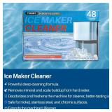 2 Pack- TONINT 48 Pack Ice Machine Cleaner Descaler Tablets-Ice Maker Cleaner Compatible with Frigidaire,Opal,GE Profile, Kitchenaid,Nickel Safe Scale Remover for Countertop,Nugget Ice Makers