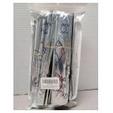 30PCS Reusable Aluminum Foil Sealable Storage Bags, Resealable Vacuum Zipper Pouches for Food, Stand Up Foil Sealable Bags with Label and Zip Lock for Vegetable Fruit Meat (3 Size)