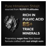 Himalayan Shilajit Gummies 800mg - Magnesium, Ashwagandha, Zinc, Fulvic Acid & 85+ Trace Minerals, Lab Tested, Pure, Sugar-Free, Extra Strength, High Absorption, for Men, Women, Non-GMO, 30 Gummy