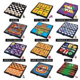 Gamie Magnetic Board Travel Games for Kids, Includes 12 Retro Fun Games - 5\" Compact Design, Individually Boxed Travel Essentials for Kids Road Trip/Airplane/Camping, Stocking Stuffers for All Ages