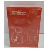 Kinglucky [New 2025 All-in-One Kids Audio Player, No Wi-Fi or Cards Needed, Built-in Stories, White Noise, Pixel Display, 2 Mics & Bluetooth, Screen for Toddlers & Girls (Pink)