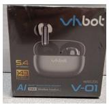 AI Language Translation Earbuds Real-Time 2-Way Translator with 143 Languages & Accents, 3-1 Wireless Earbuds Smart Touch Control, 60H Earbuds for Travel Business Learning, fit iOS and Android V-01 - 