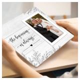 Milcier Engagement Gifts for Couples 2025, Engagement Picture Frame for Her Women, Bridal Shower, Wedding Gifts for Couples, Engagement Picture Frames 8x10 inch for Newly Engaged Couples