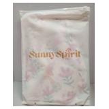 Sunny Spirit Women Casual Long Boho Maxi Beach Travel Wedding Dresses V Neck Fall Summer Spring Flowy Dress Pink Black Floral Size Large