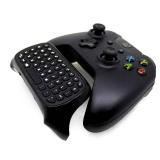 Xbox One Chatpad Gaming Wireless Mini Keyboard ChatPad 2.4GHz Receiver and 3.5mm Jack for Xbox One Elite & Slim Game Controller Gamepad (Black)
