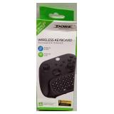 Xbox One Chatpad Gaming Wireless Mini Keyboard ChatPad 2.4GHz Receiver and 3.5mm Jack for Xbox One Elite & Slim Game Controller Gamepad (Black)