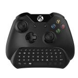 Xbox One Chatpad Gaming Wireless Mini Keyboard ChatPad 2.4GHz Receiver and 3.5mm Jack for Xbox One Elite & Slim Game Controller Gamepad (Black)