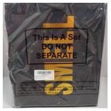 Kolldenn 5 Senses Gift Bags for Him Her Christmas Bag Gifts Large Paper Wrapping Bag with Ribbon Handles for Christmas Anniversary Wedding Birthday Gift(Black)