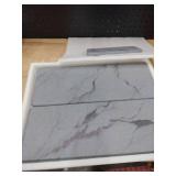 Large Stone Dish Drying Mat for Kitchen Counter, 2 PCS Quick Dry Stone Mats, Foldable Water Absorbing Diatomaceous Earth Drying Dishes Pad for Countertop Bottles Utensils Cup(Dark gray 24\"x16\"&8\"x4