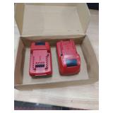 Vpment 6.0Ah 18V Lithium-ion Replacement for Milwaukee M-18 Battery for M18 Battery 6.0Ah 48-11-1862 Compaitble with Milwaukee 18V Chargers and 18 Volt Cordless Power Tools(2-Pack) Red