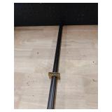 Brown curtain rod extendable