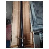 Brown curtain rod extendable