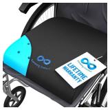 Everlasting Comfort Ventilated Wheelchair Cushions for Pressure Relief - Gel Memory Foam Wheel Chair Seat Cushion Pad for Seniors and Adults & Pain Relief - Soft Non-Slip Cover - Office Accessories