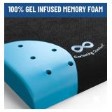 Everlasting Comfort Ventilated Wheelchair Cushions for Pressure Relief - Gel Memory Foam Wheel Chair Seat Cushion Pad for Seniors and Adults & Pain Relief - Soft Non-Slip Cover - Office Accessories