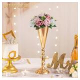 NUPTIO Flower Ball Arrangement Bouquet - 2 Pcs 9.5 inch Diameter Dusty Rose Fake Flowers Roses Balls for Centerpieces Tables - Artificial Rose Arrangements for Wedding Centerpiece Table Decorations