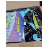 Nyrveua 4Pack Snow Tubes, Snow Sled for Kids and Adult, Snow Tube for Sledding Heavy Duty Thickened Double Bottom with Sturdy Handles, Sleds for Winter Outdoor Fun Toys Gifts for Family Boys and Girls