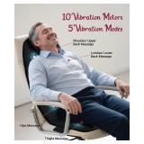 THERAZZAGGE Vibraiton Back Massager for Chair, Massage Seat Cushion, Back Massage Pad with Heat,10 Vibration Motors,5 Vibration Modes,Chair Massager at Office/Home