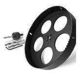 11 Inch Hole Saw with 1/2\" Triangle Shank Quick Change Arbor, JTemgle Bi-Metal Hole Saw Heavy Duty Hole Cutting Tool for Cornhole Boards, Recessed Lights, Wood, Plastic, Drywall & Soft Metal