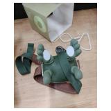 FOTFPYR Bionic Neck and Shoulder Massager with Heat, 4D Deep Tissue Shiatsu Massage Tool, Simulated Human Hand Kneading for Cervical Pain Relief, Portable Cordless Rechargeable Relax Gift (Green)