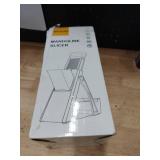 VEGGURU Safer Mandoline Food Slicer, Thickness Adjustable Vegetable Chopper, Onion Slicer Tomato Cutter Dicer, Multifunctional Kitchen Food Fruit