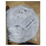 Bell Lamp Shades White Medium Lamp Shade 6\" Top x 13\" Bottom x 9.8\" High(Spider) Modern Lamp Shade for Table Lamp & Bedside Lamp - Side Ribbing Hand Crafted Lampshade Replacement by GO&SO