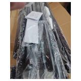 Zinus black metal bed frame with bars to hang curtains no size