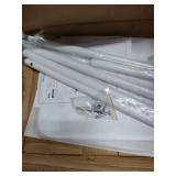 Verssure Adjustable Clother Display Stand 61\"-75\", Metal Clothing Display Rack Freestanding,Single Arm Clothes Rack,Costumer Stand for Coat and T-shirt Hanging in Shops,Retail Stores,Home (White)