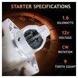 A 2006-2012 Honda Accord Starter 2.4, Civic 2006-2011, CR-V Element 2007-2011, Acura TSX 2006-2014 2.4L, CSX 2006-2008 2.0L,17960N 31200-RAA-A61 31200-RRA-A51 31200R40A01 31200R41L01