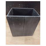 Kassatex small dark gray waist bin for office bathroom etc