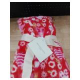 Magaschono fancy blanket with hearts fuzzy