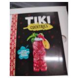 Tiki Bar Summer Cocktail Glass Set with Recipe Book