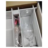 Tiki Bar Summer Cocktail Glass Set with Recipe Book