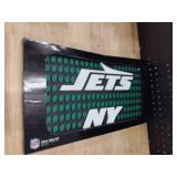 New York Jets team bar mat approximately 19 by 10.85 in