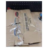 Bruntmor 12-Inch Enameled Cast Iron Skillet - Pre-Seasoned Frying Pan for Cooking, Grilling, and Baking - Smooth Nonstick Cast Iron Pan - Oven Safe and Durable Cookware for Versatile Use - Red