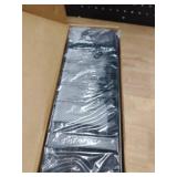 [Upgraded] 2 Pack Cable Management Under Desk Tray, Xpatee 27.6\" No Drill Open Slots Cable Management Tray, Cord Wire Organizer Box with Clamp for Table Thickness up to 3\" - No Desk Damage(Black)