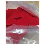 12 PCS Christmas Bows, PVC Christmas Tree Bows 5 x 8 Inches, Red Velvet Bows for Hanging Red Xmas Outdoor Indoor Large Bows Xmas Decor Party Supplies Wreath Railing Fences