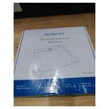 Digital Bathroom Scale for Body Weight Accurate, Smart Weighing Scale Bath Electronic Scale Kg for Weight Loss, 330lbs Capacity, Large Display, Black