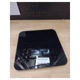 Digital Bathroom Scale for Body Weight: High-Precision 4-Sensor Accuracy, LED Display, 400lb/180kg Capacity, Safe Rounded Corners, Batteries Included