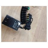 12V 2A 1A Power Supply AC Adapter with 8 Tips, Regulated 12 Volts 2000mA Replacement Charger Cord Cable for LED Strip Light, CCTV Camera, BT Speaker, GPS, Webcam, Router, DC 12V Converter (6ft)