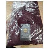 Velanio Cashmere 100% Cashmere Throw Blanket with Fringe 60 x 54 Inch Super Soft Warm for Home, Travel Sofa Bed (Wine)