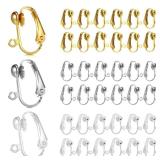 KornaDoz 36-Piece Clip-On Earring Converter Pack â Easy-Open Loop Design for Pierced/Non-Pierced Ears (Gold and Silver Tones, Secure Closure, Reusable)