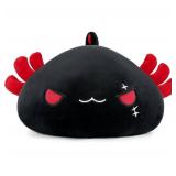 Onsoyours Cute Axolotl Plush, Soft Stuffed Animal Salamander Plush Pillow, Kawaii Plushie Toy for Kids (Black Axolotl A, 13\")
