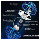 AMERFIST 2025 Flying Orb Ball Toy,Cosmic Globe Boomerang Hover Ball Galactic Fidget Spinner, Hand Drone Orbit, Cool Toys Gift for 6 7 8 9 10+ Year Old Boys Girls Teens Outdoor Toys(Blue)