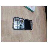 OMIRO Folding Compact Mirror, 1X/30X Magnification 3Â½â Pocket Size Square Hand Mirror for Travel Makeup (Black)