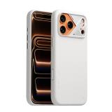 Aulumu A17 Vegan Leather CoolHyper iPhone 17 Pro Max Case | Camera Control | with Cooling Fins | Luxury Comfort | Compatible with MagSafe | Complete Wrap-Around - White