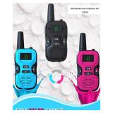 Walkie Talkies for Kids - Rechargeable 4 Pack: Walky Talky for Kids with Charger Battery - Walkie-Talkies Long Range Outdoor, Hiking, Camping Toys for 3-12 Year Old Girls Boys